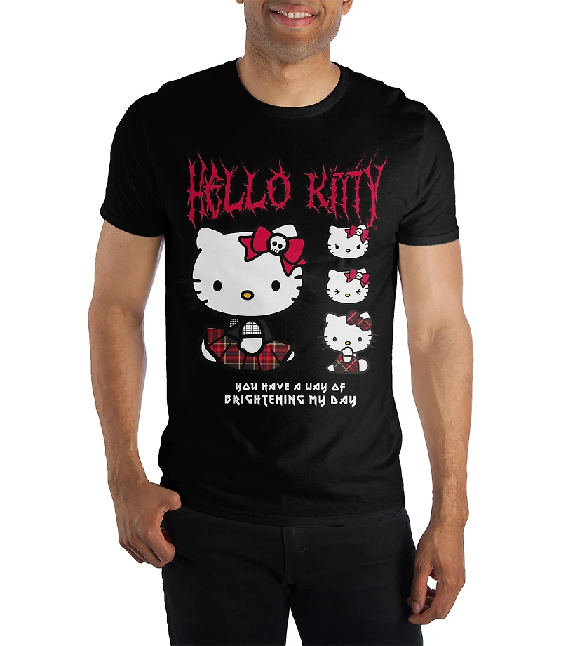 Hello Kitty Unisex Black Short Sleeve T-Shirt