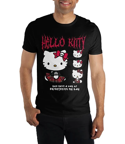 Hello Kitty Unisex Black Short Sleeve T-Shirt
