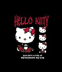 Hello Kitty Unisex Black Short Sleeve T-Shirt