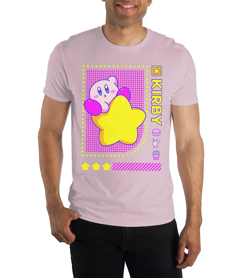 Kirby Unisex Pink Short Sleeve T-Shirt
