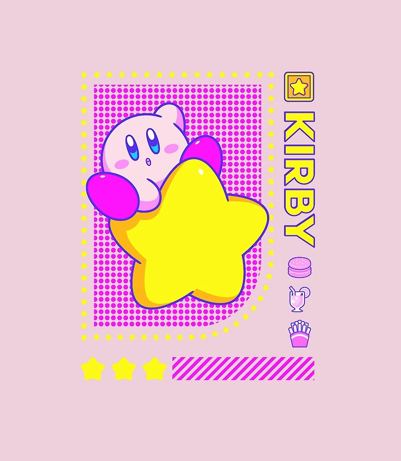 Kirby Unisex Pink Short Sleeve T-Shirt