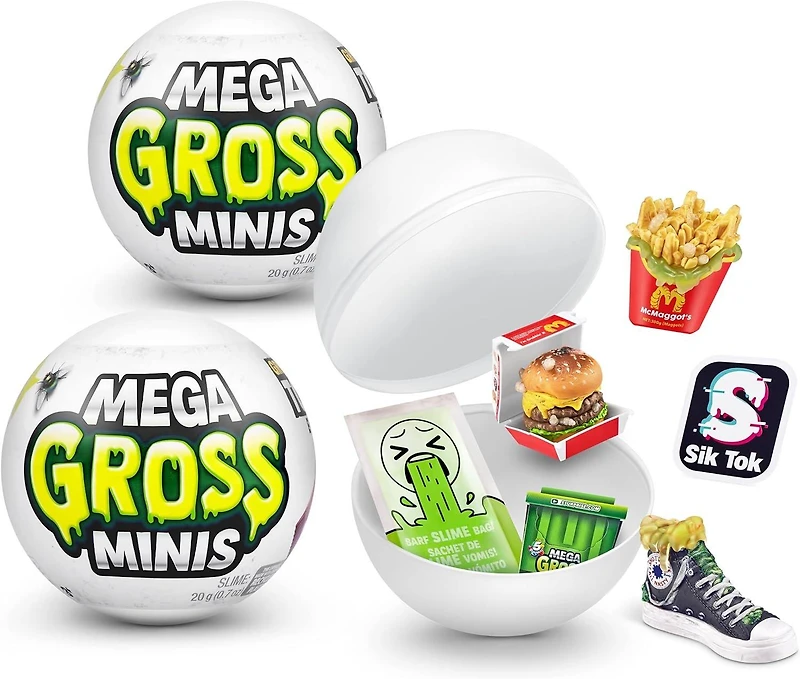 5 Surprise Mega Gross Minis Slime Mystery Capsule