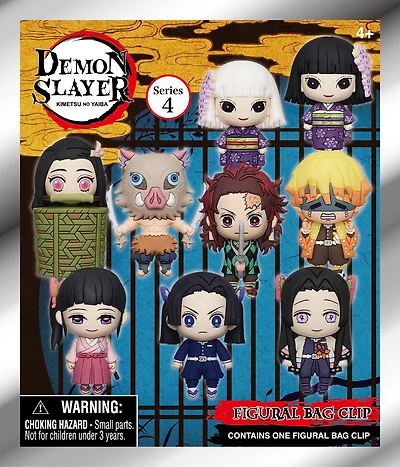Demon Slayer: Kimetsu no Yaiba 3D Foam Bag Clip Blind Bag Series 4 (Styles May Vary
