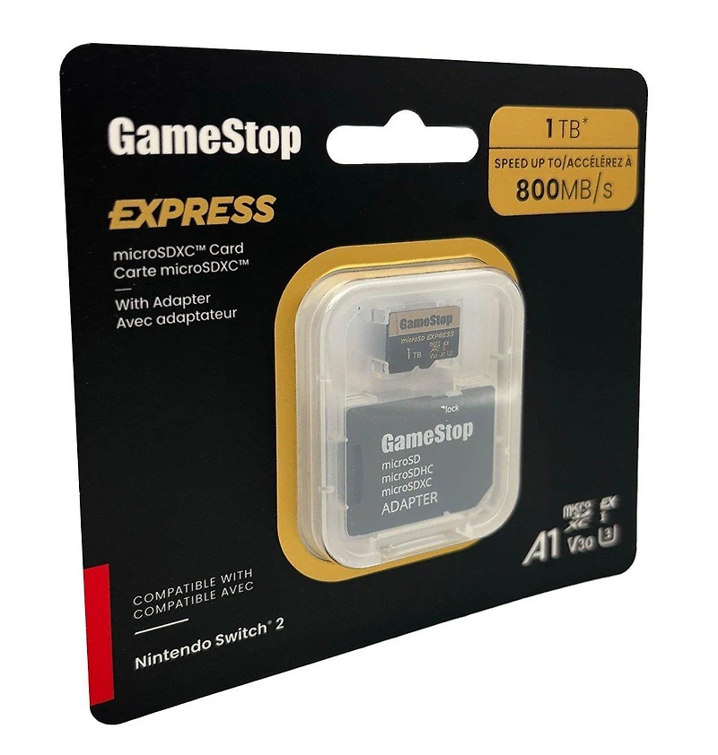 GameStop Express Micro SD Card for Nintendo Switch 2 1TB