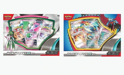 Pokemon Trading Card Game: Roaring Moon ex or Iron Valiant ex Deluxe Battle Box (Styles May Vary