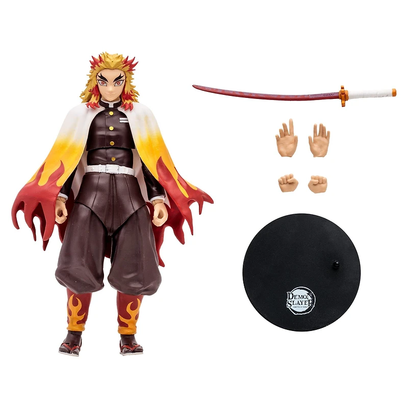McFarlane Toys Demon Slayer: Kimetsu no Yaiba Kyojuro Rengoku 7-in Action Figure