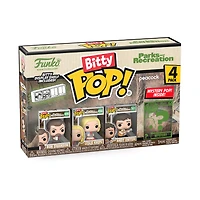 Funko Bitty POP! Parks and Recreation Vinyl Figure Set 4-Pack (Ron Swanson, Leslie Knope, Andy Dwyer
