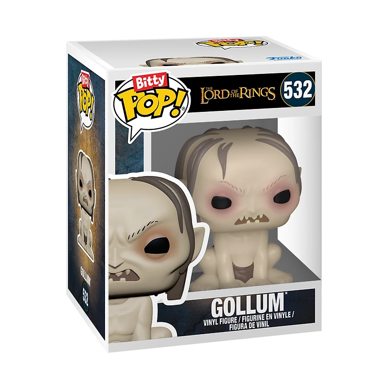 Funko Bitty POP! Lord of the Rings Vinyl Figure Set 4-Pack (Gollum, Gandalf, Frodo Baggins, Mystery Pop!)