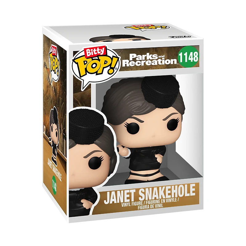 Funko Bitty POP! Parks and Recreation Vinyl Figure Set 4-Pack (Leslie the Riveter, Hunter Ron, Janet Snakehole