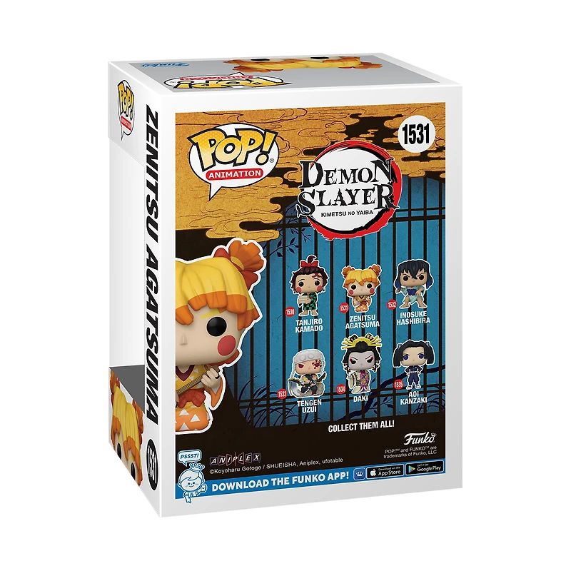 Funko POP! Animation: Demon Slayer: Kimetsu no Yaiba Zenitsu Agatsuma (Kimono) 3.89-in Vinyl Figure