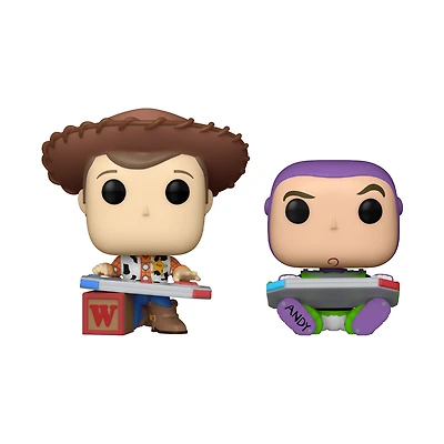 Funko POP! Vinyl: Toy Story Woody and Buzz Vinyl Figure Set 2-Pack Entertainment Expo Exclusive