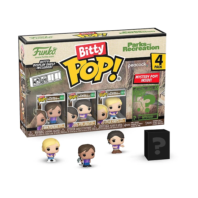 Funko Bitty Pop! FNAF - Foxy 4PK: Set Con Foxy, Cupcake, Chica E Una Minifigura Misteriosa Da 2,2 Cm