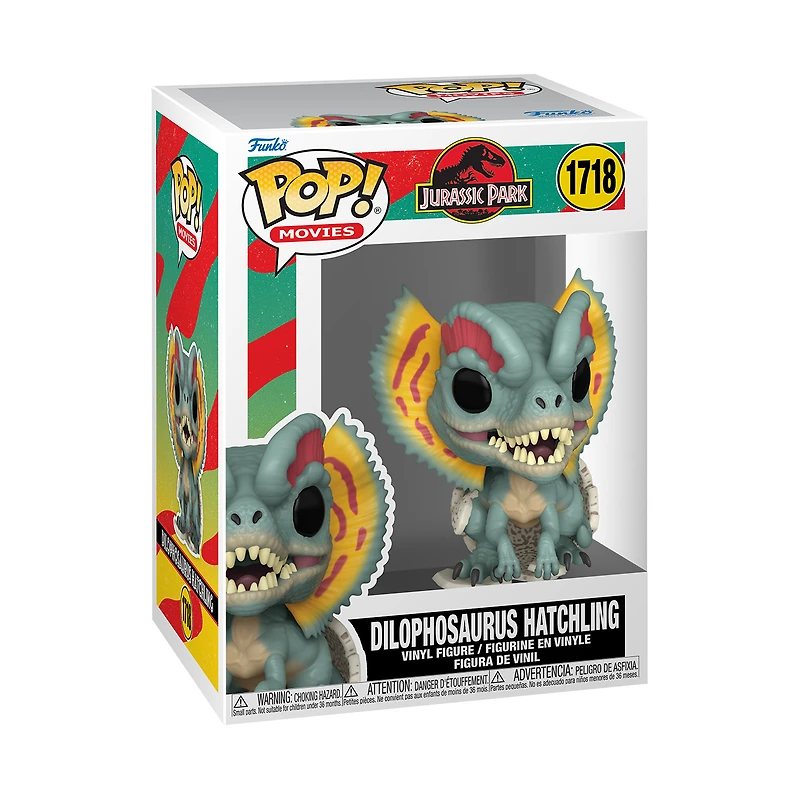 Funko POP! Movies: Jurassic Park Hatchling Dilophosaurus 4.65-in Vinyl Figure