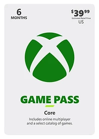 Xbox Game Pass Core 6 Month
