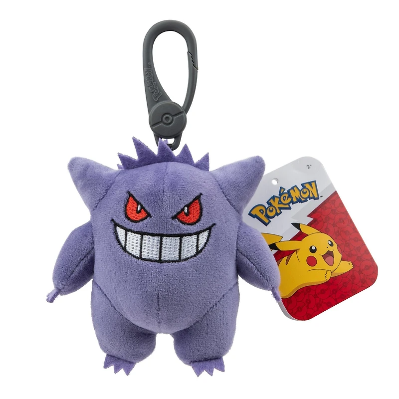 Jazwares Pokemon Gengar Gengar 3.5-in Clip-On Plush