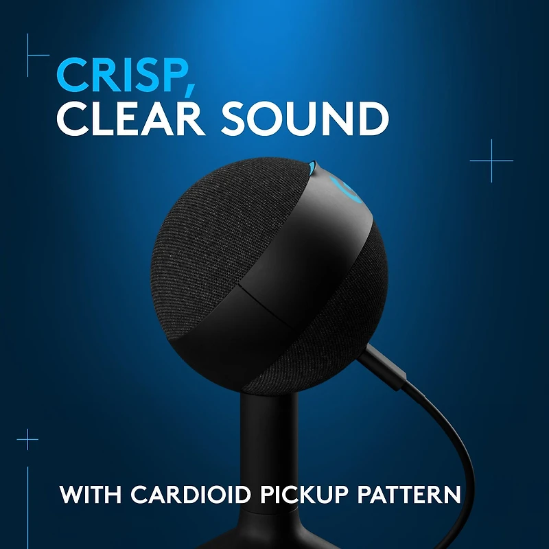 Logitech G Yeti Orb Condenser RGB Gaming Microphone with LIGHTSYNC Black