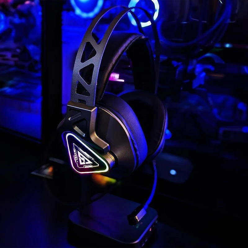 GameStop Wired RGB Pro Headset for PlayStation 5, Xbox Series X/S, Nintendo Switch