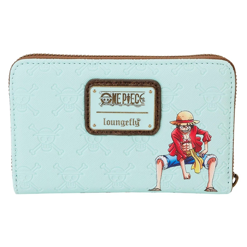 Loungefly One Piece 25th Anniversary Straw Hat Pirates Zip Around Wallet