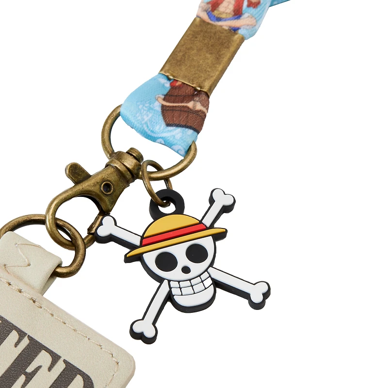 Loungefly One Piece Luffy Wanted Poster Lanyard with Card Holder