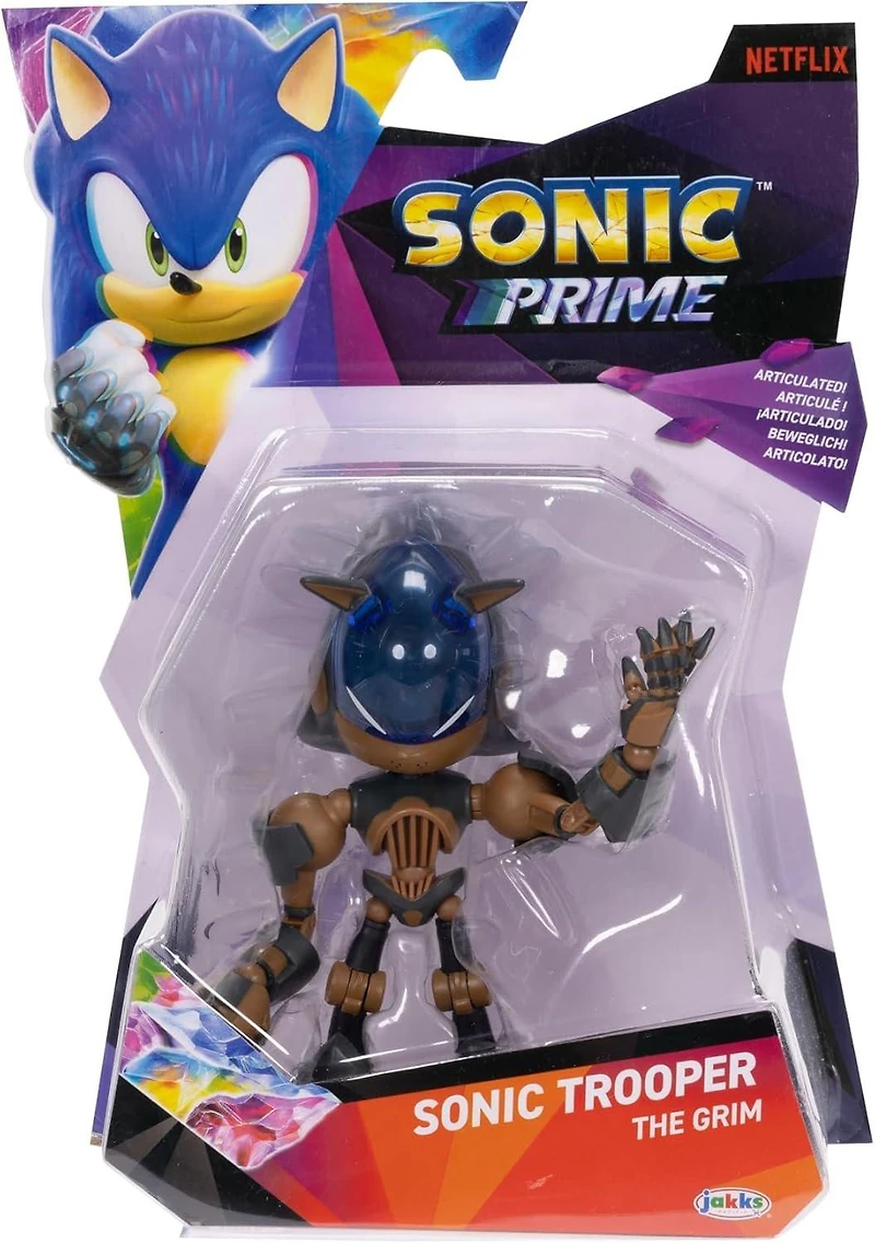 Jakks Pacific Sonic Prime Sonic Trooper The Grim 5-in Articulated Action Figure