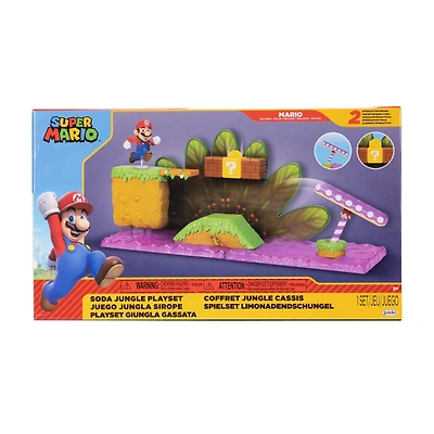 Jakks Pacific Nintendo Soda Jungle Playset with 2.5-in Mario Action Figure