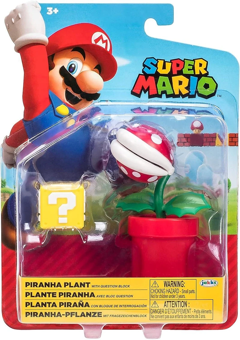 Jakks Pacific Super Mario Piranha Plant 4-in Figure
