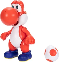 Jakks Pacific Super Mario Red Yoshi 4-in Action Figure with Red Egg