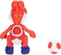 Jakks Pacific Super Mario Red Yoshi 4-in Action Figure with Red Egg