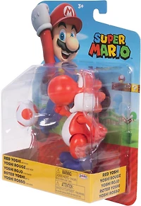 Jakks Pacific Super Mario Red Yoshi 4-in Action Figure with Red Egg
