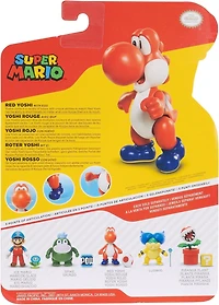 Jakks Pacific Super Mario Red Yoshi 4-in Action Figure with Red Egg