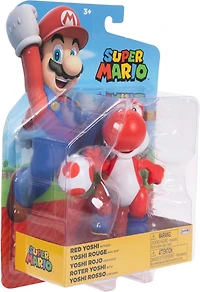Jakks Pacific Super Mario Red Yoshi 4-in Action Figure with Red Egg