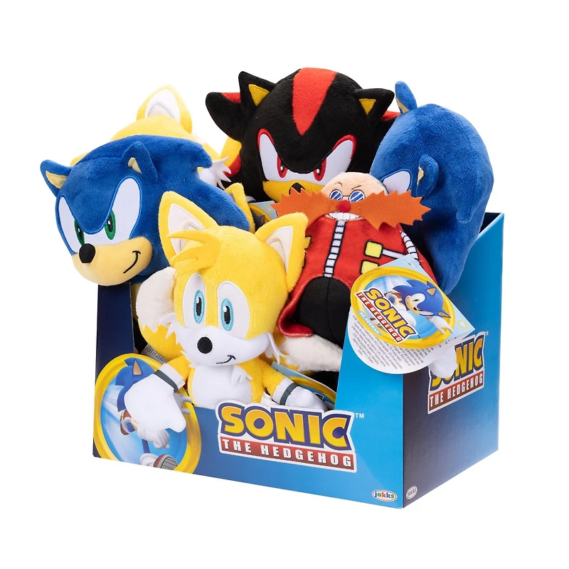 Jakks Pacific Sonic the Hedgehog Basic 9-in Plush Wave 10 (Styles May Vary)