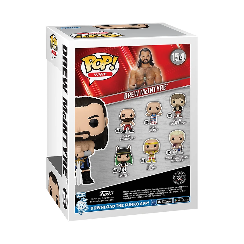 Funko POP! WWE: Drew McIntyre 3.86-in Vinyl Figure