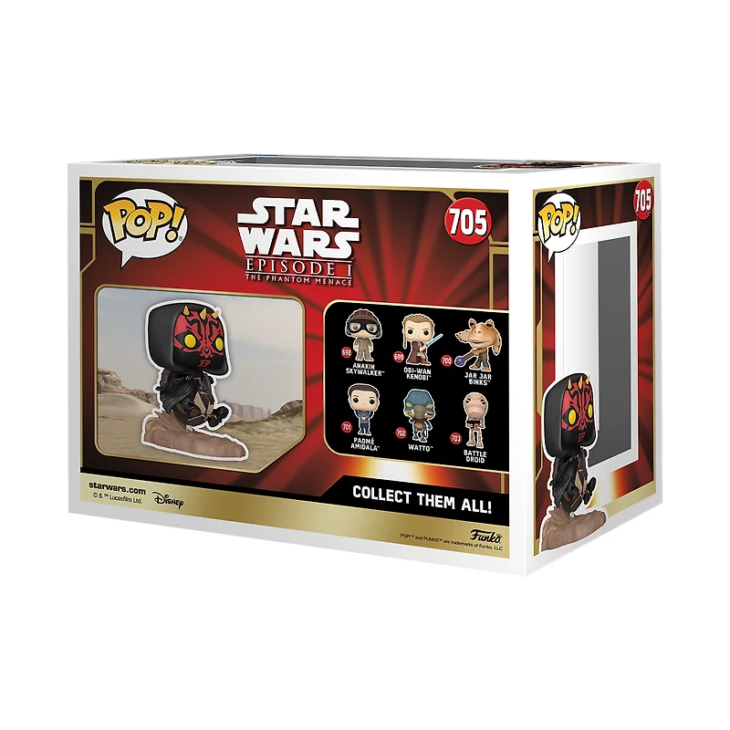 Funko POP! Star Wars: The Phantom Menace 25th Anniversary Darth Maul (on Bloodfin) 4.6-in Vinyl Figure