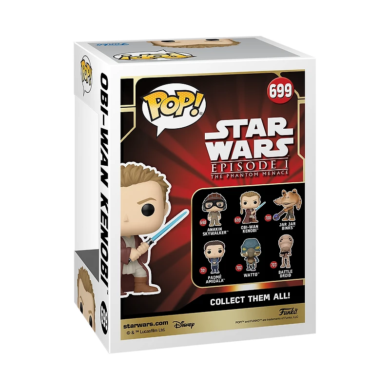 Funko POP! Star Wars: The Phantom Menace 25th Anniversary Obi-Wan Kenobi 4.05-in Vinyl Figure