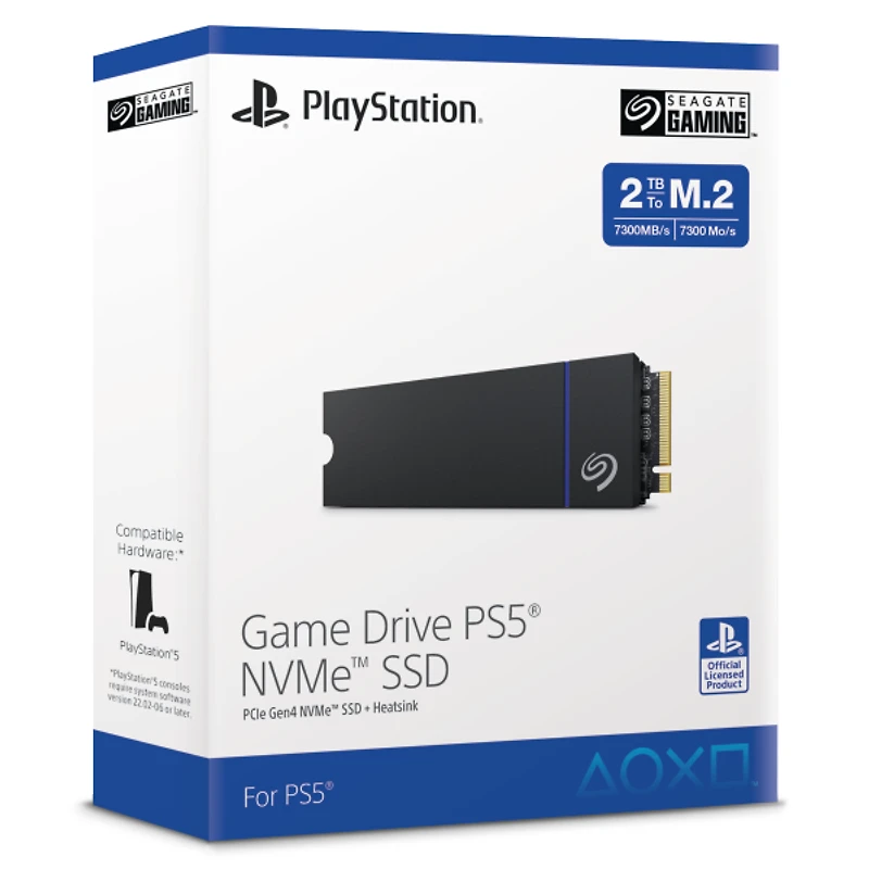Seagate Game Drive NVMe Internal SSD PCIe Gen 4 x4 with Heatsink for PlayStation 5 1TB