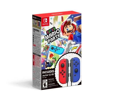 Super Mario Party with Red and Blue Joy-Con Bundle