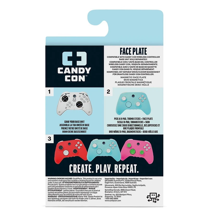 Candy Con Face Plate GameStop Exclusive Delicate Blue