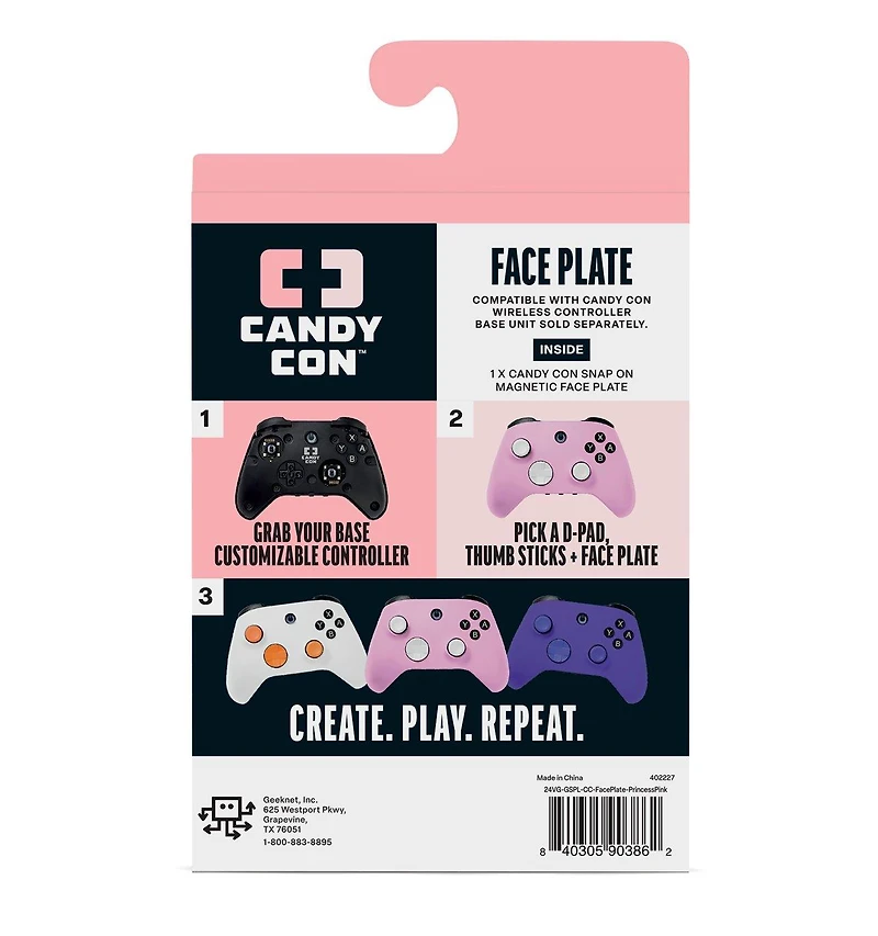 Candy Con Face Plate GameStop Exclusive Princess Pink