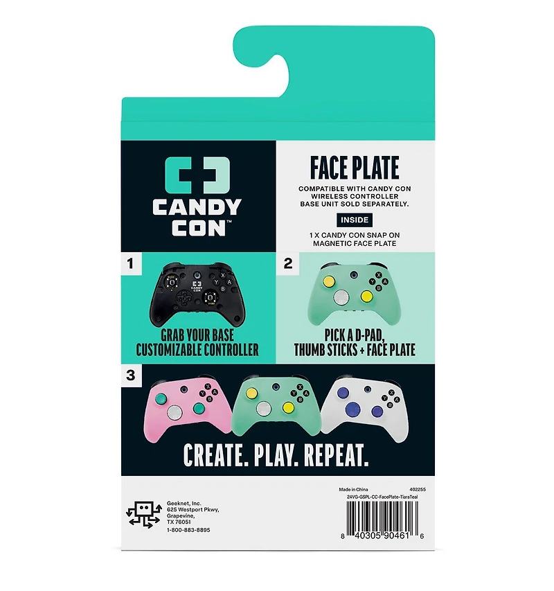 Candy Con Face Plate GameStop Exclusive Tiara Teal