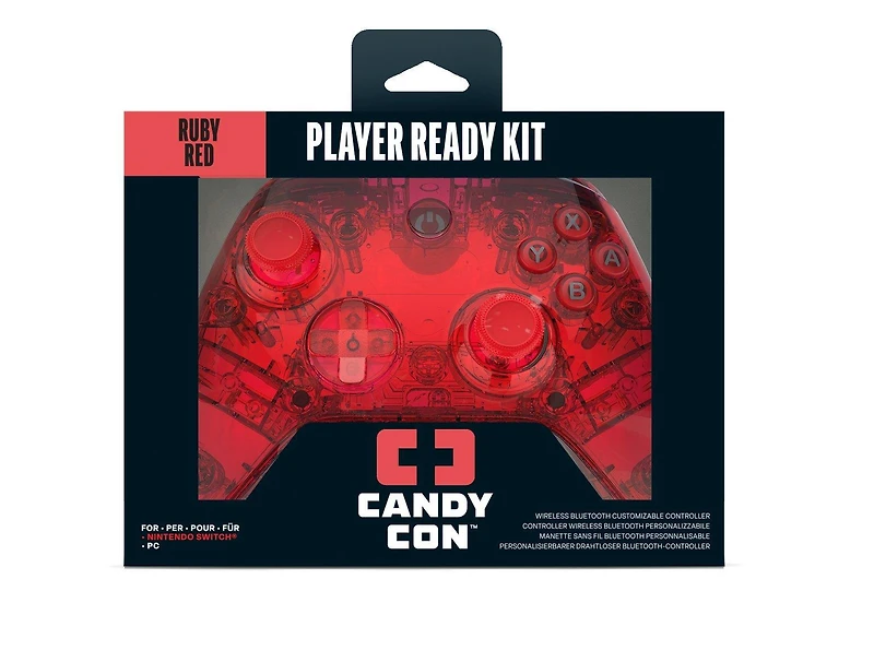 Candy Con Base Starter Pack Controller GameStop Exclusive Ruby Red