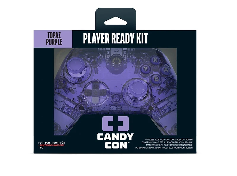 Candy Con Base Starter Pack Controller GameStop Exclusive Topaz Purple