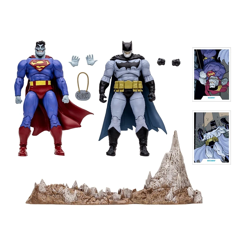 McFarlane Toys DC Multiverse Bizarro and Batzarro 7-in Action Figure Set 2-Pack
