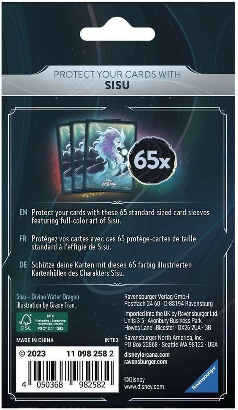Disney Lorcana: Rise of the Floodborn Card Sleeves (65-Pack) - Sisu