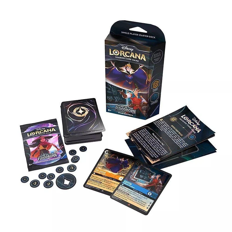 Disney Lorcana: Rise of the Floodborn Amber and Sapphire Starter Deck