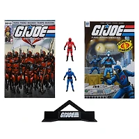McFarlane Toys G.I. Joe Cobra Commander and The Crimson Guard 3-in Figure Set with 2 Comics