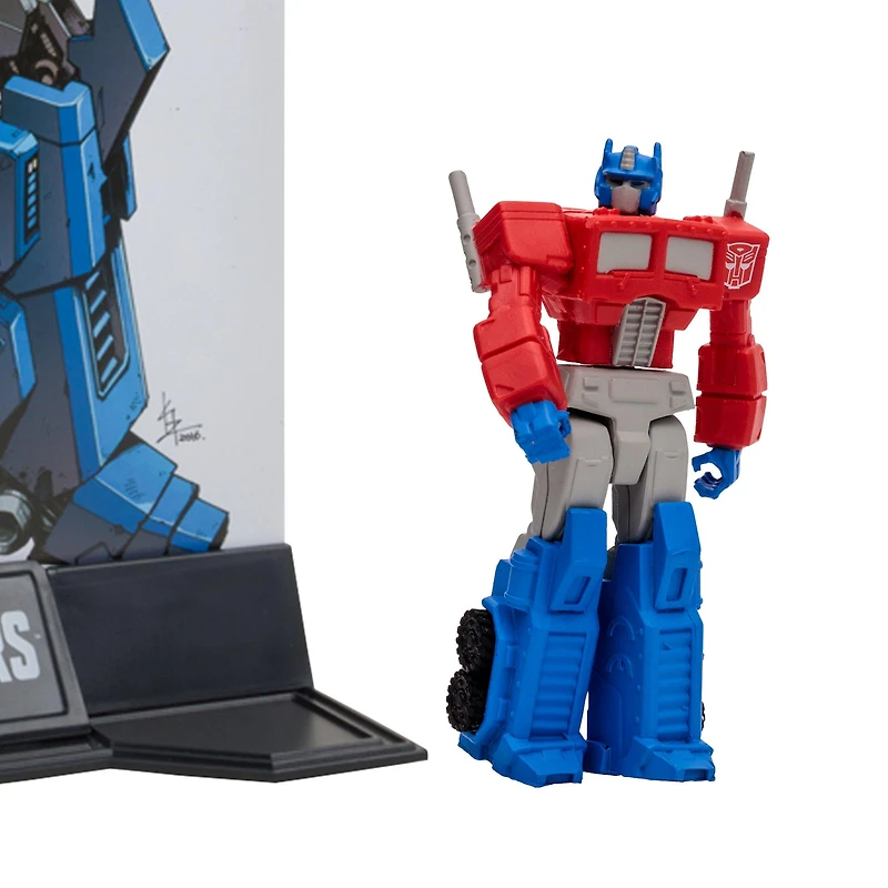 McFarlane Toys Transformers Optimus Prime and Megatron 3-in Figure Set with 2 Comics