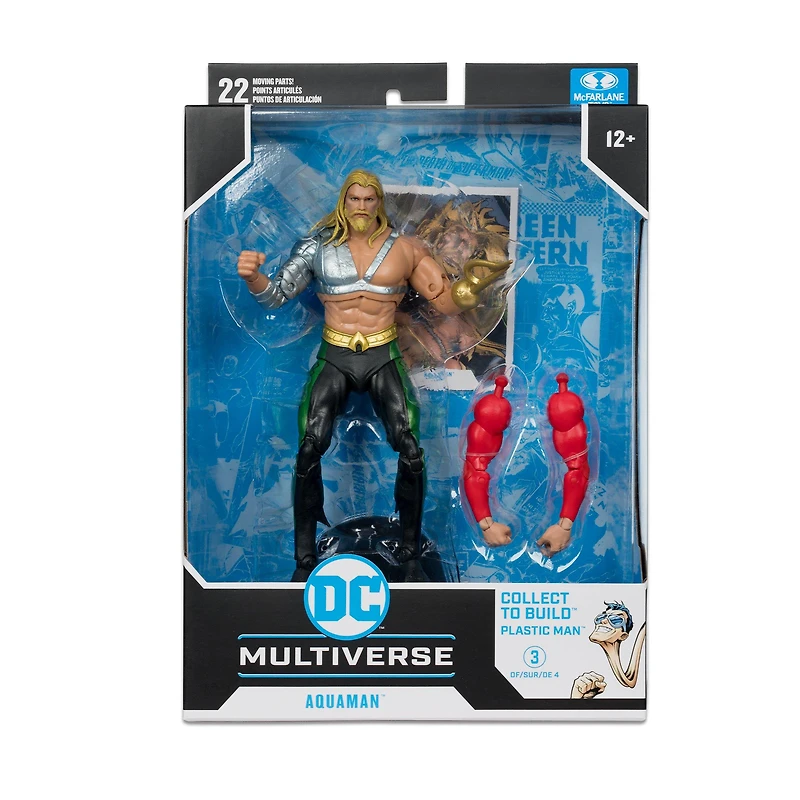 McFarlane Toys DC Multiverse Aquaman (Build-A-Figure -Plastic Man) 7-in Action Figure