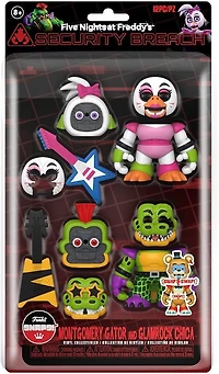 Funko SNAPS: Five Nights at Freddy's Security Breach Glamrock Chica and Gator Figures 2-Pack
