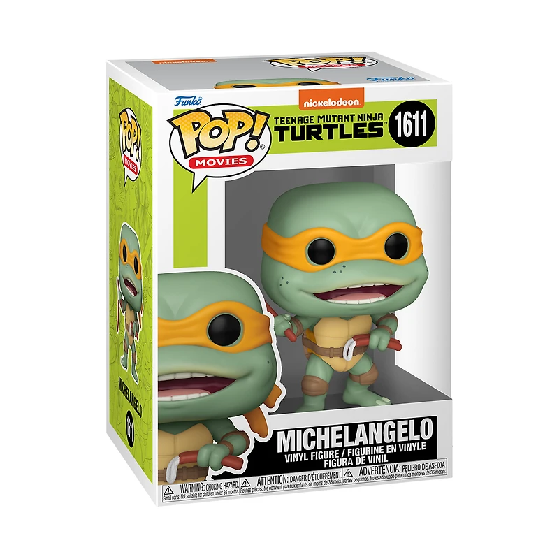 Funko POP! Movies: Teenage Mutant Ninja Turtles Michelangelo (Sausage Link Nunchucks) 3.6-in Vinyl Figure